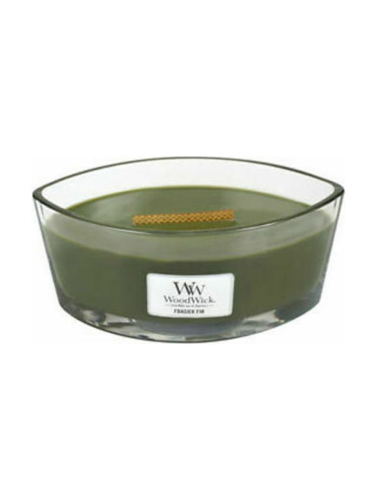 WoodWick Scented Candle Jar with Scent Frasier Fir Green 453.6gr 1pcs