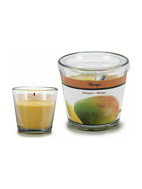 BigBuy Aromatic Candle in Jar with Mango Scent 9x8cm
