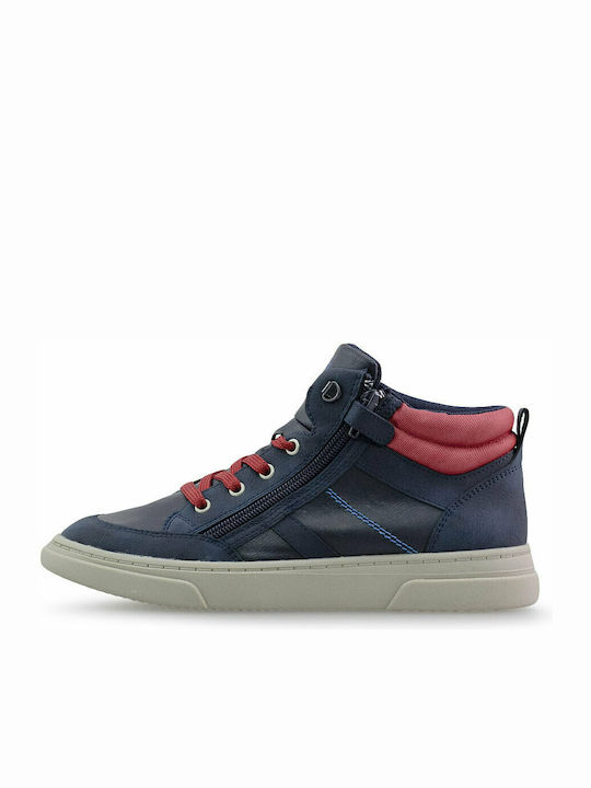 Kids Boots with Zipper Navy Blue