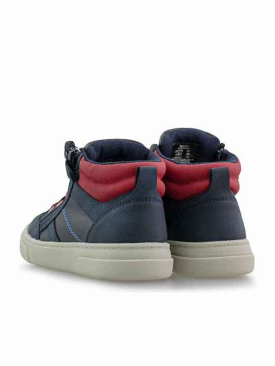 Kids Boots with Zipper Navy Blue