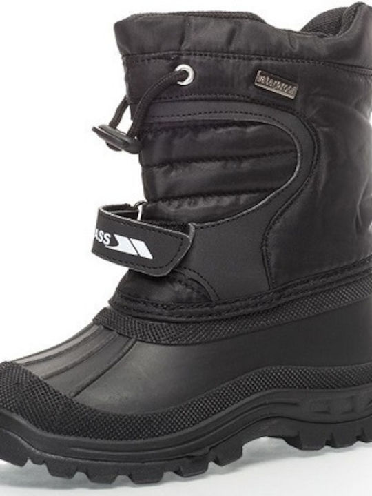 Dodo Kids Snow Boots with Laces Black