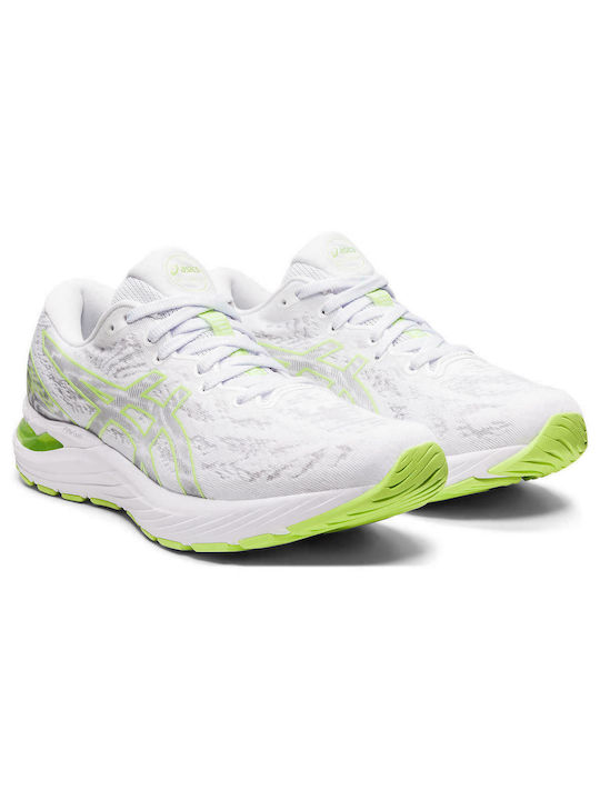 ASICS Gel-Cumulus 23 Γυναικεία Αθλητικά Παπούτσια Running White / Lime Green