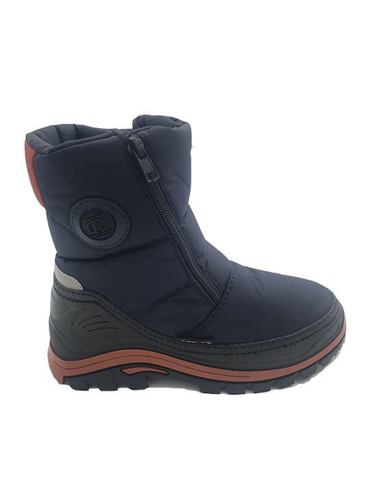 Adam's Shoes Kids Wellies Apres Ski Navy Blue
