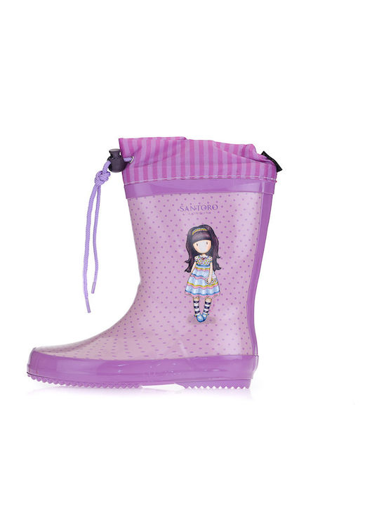 Cizme de cauciuc pentru copii Violet