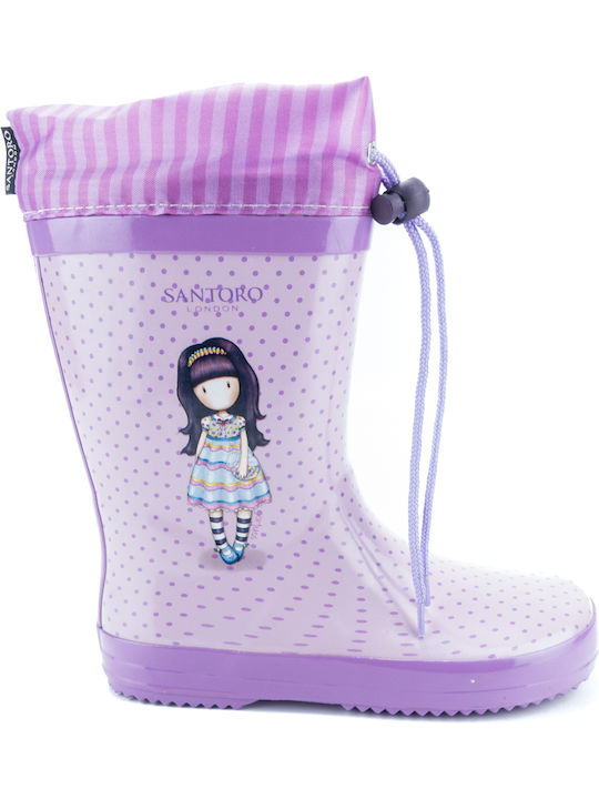 Cizme de cauciuc pentru copii Violet