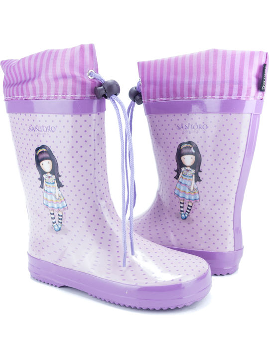 Cizme de cauciuc pentru copii Violet
