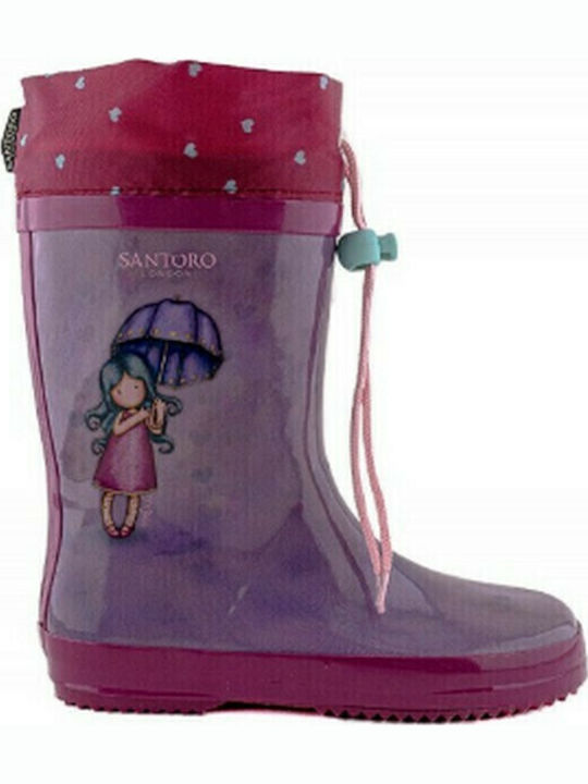 Cizme de cauciuc pentru copii Sunshine Violet