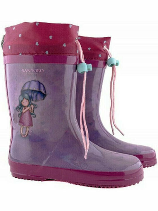 Cizme de cauciuc pentru copii Sunshine Violet