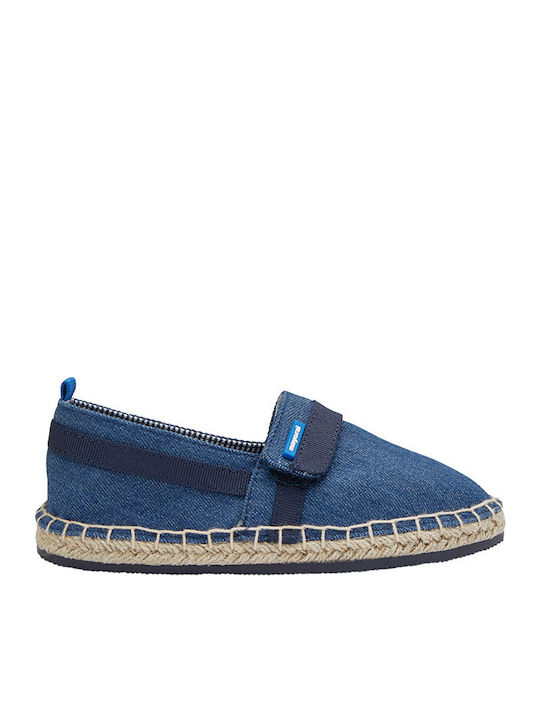 Kids Espradrilles with Hoop & Loop Closure Blue