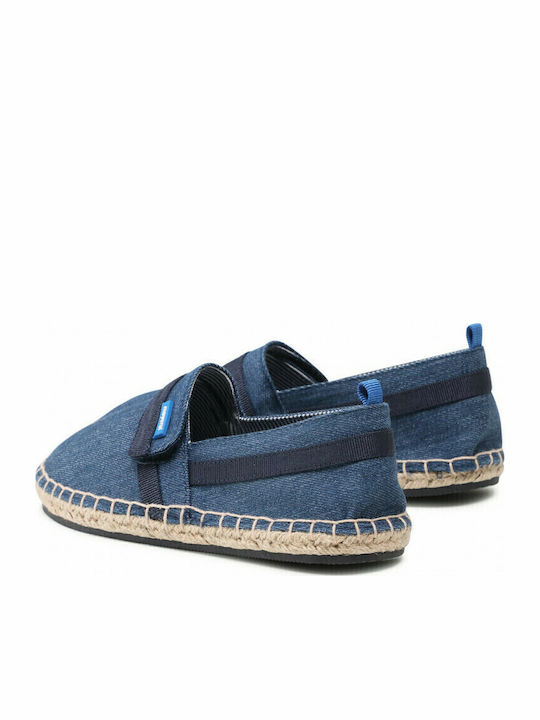 Kids Espradrilles with Hoop & Loop Closure Blue