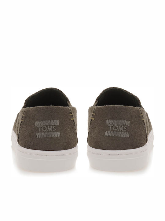 Παιδικές Εσπαντρίγιες Slip-On Χακί Luca Youth Perforated