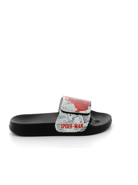 Детски джапанки тип слайдове Човекът-паяк Черни Spiderman