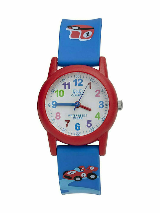 Q&Q Kids Analog Watch with Rubber/Plastic Strap Light Blue
