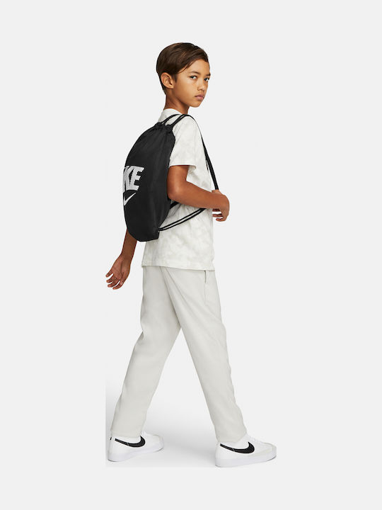 Nike Παιδική Τσάντα Πουγκί Μαύρη 36x46εκ.