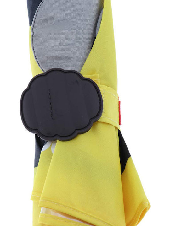 Kinder Regenschirm Gebogener Handgriff JIPILI 3D Biene Gelb