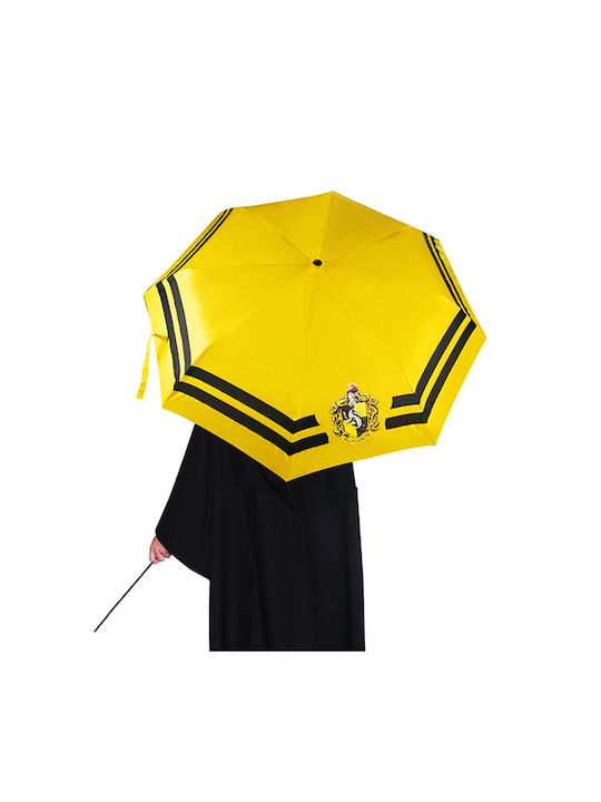 Cinereplicas Harry Potter - Hufflepuff Αυτόματη Ομπρέλα Βροχής Σπαστή Κίτρινη