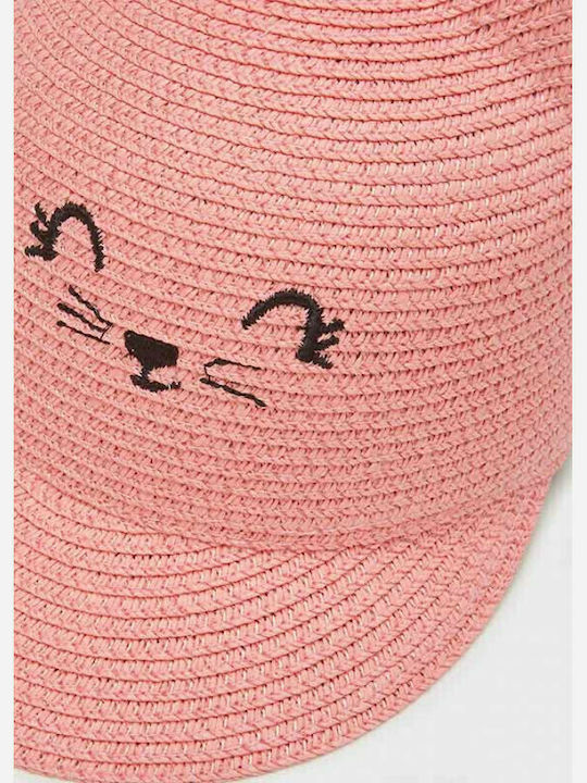 Mayoral Kids' Hat Jockey Fabric Pink