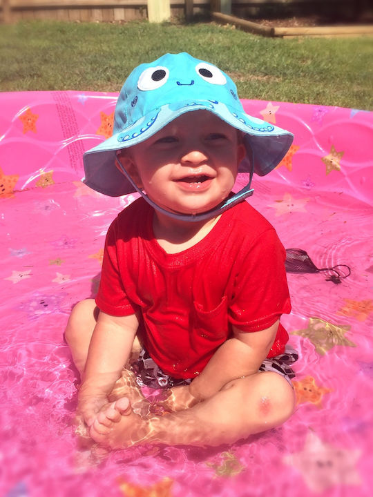 Zoocchini Παιδικό Καπέλο Bucket Υφασμάτινο Αντηλιακό Χταπόδι Γαλάζιο