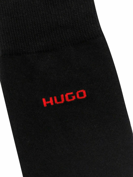 Hugo Herren Einfarbige Socken Schwarz 2Pack
