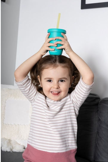 Bbluv Educational Sippy Cup Silicone with Handles Green for 4m+m+ 240ml