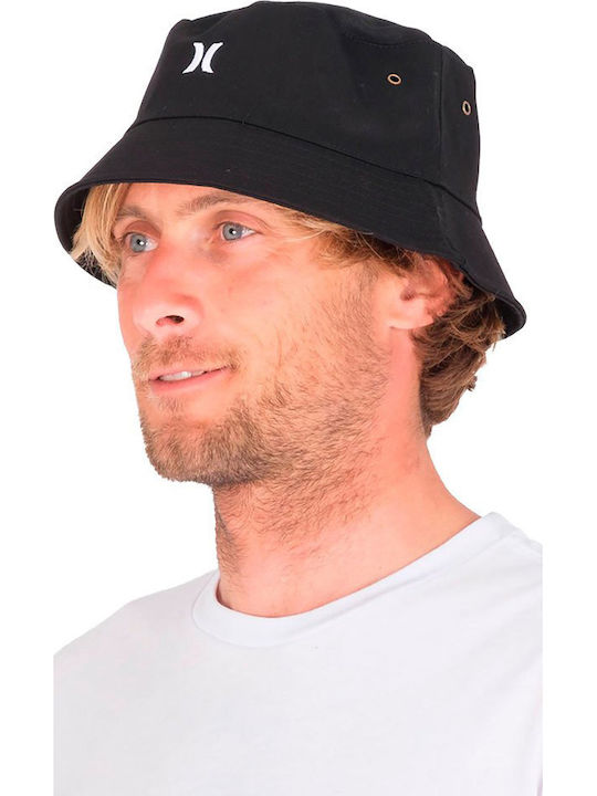 Hurley Υφασμάτινo Ανδρικό Καπέλο Στυλ Bucket Μαύρο