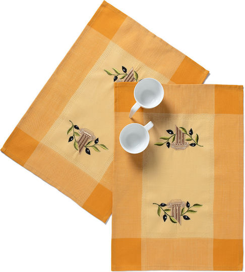 Silk Fashion Σουπλά Υφασμάτινο Κίτρινο 50x35cm 12τμχ Silk Fashion Σουπλά Υφασμάτινο Κίτρινο 50x35cm 12τμχ