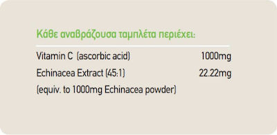 Health Aid Vitamin C Plus Echinacea Vitamin for Energy & Immune System Boost 1000mg Lemon 20 eff. tabs