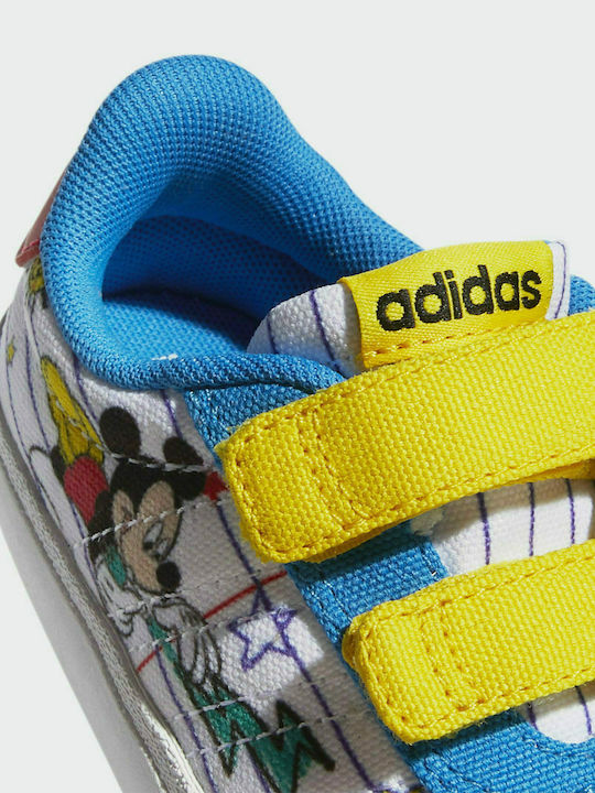 Kids Sneakers with Scratch Cloud White / Yellow / Bright Blue