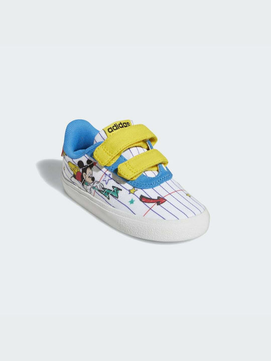 Kids Sneakers with Scratch Cloud White / Yellow / Bright Blue