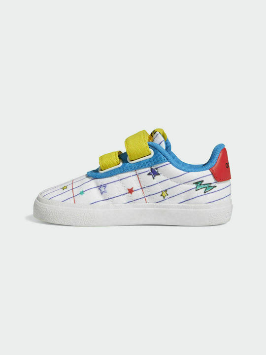 Kids Sneakers with Scratch Cloud White / Yellow / Bright Blue