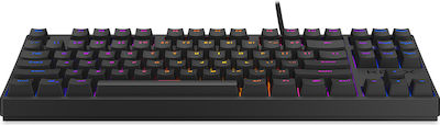 Krux Atax Pro RGB Gaming Tastatură Mecanică Fără cheie cu Outemu Roșu switch-uri și iluminare RGB (Engleză US)