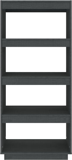Bibliothek Grau 60x35x135cm