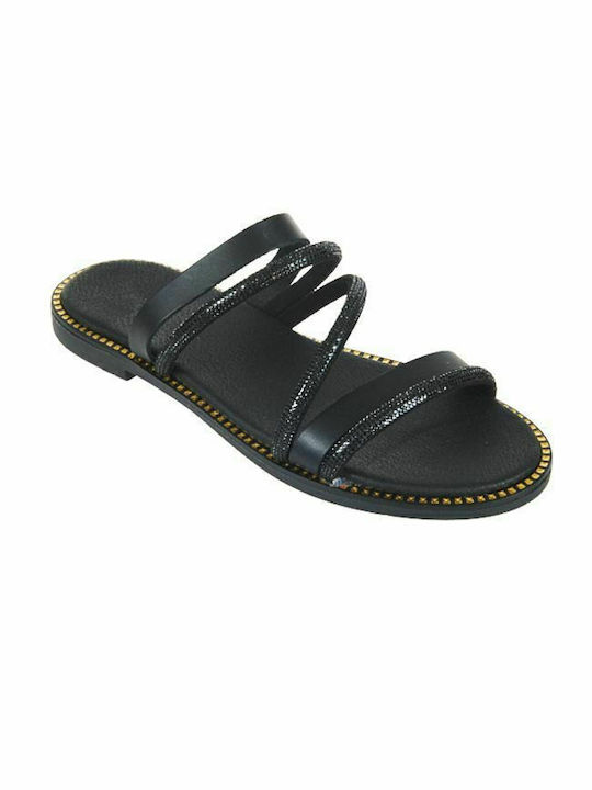 Elenross Leder Damen Flache Sandalen