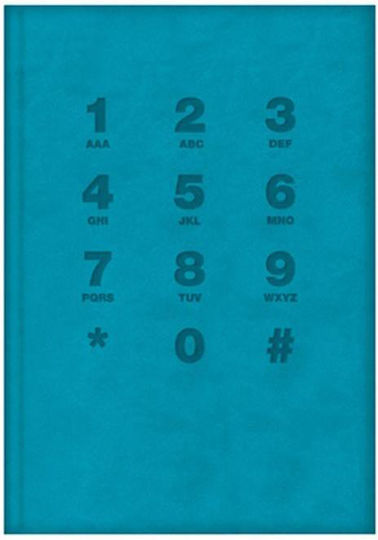 The Writing Fields Phone Directory 192 Pages Blue 6x10cm