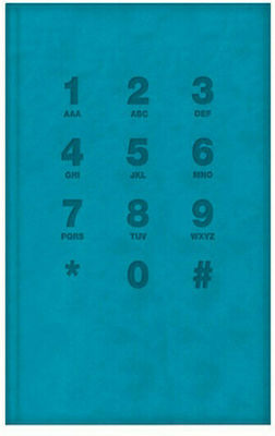 Exas Paper Phone Directory 256 Pages Turquoise 14x21cm