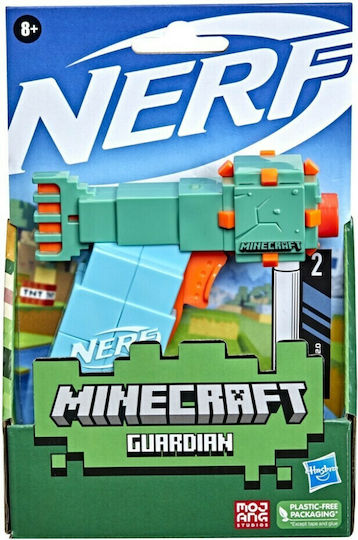 Nerf Launcher Minecraft for 8+ years old years Microshots (Various Designs/Assortment of Designs) 1pc