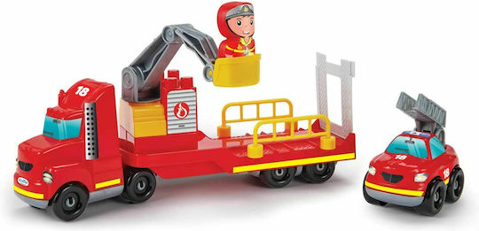 Ecoiffier Cuburi De Construit Fire Truck Operation Pentru 1.5+ Ani 33 Bucăți