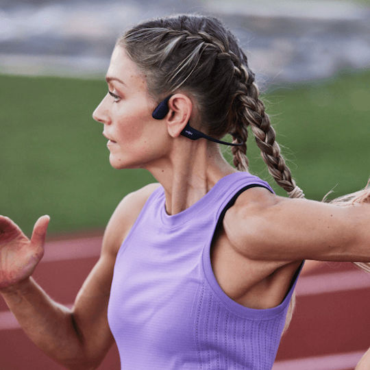 Shokz OpenRun Pro Bone Conduction Bluetooth Handsfree Earphones with Sweat Resistance Black