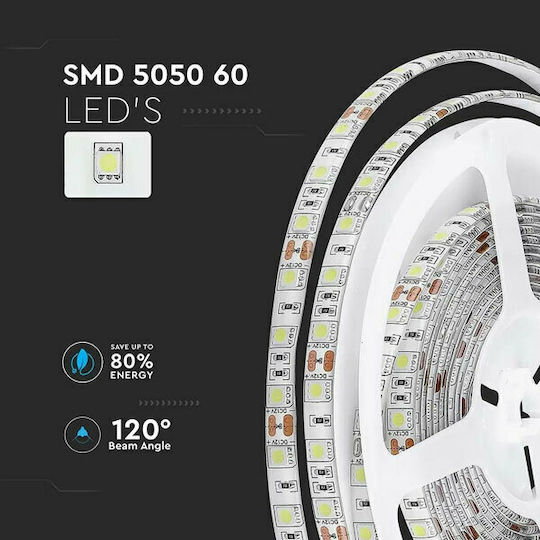V-TAC Αδιάβροχη Ταινία LED 12V RGB Φως 5m Τύπου SMD5050