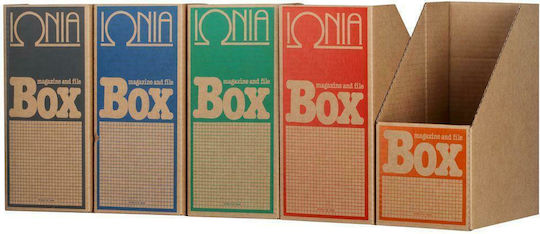 ΙΩΝΙΑ Box Θήκη Περιοδικών Αρχείου Χάρτινη Κόκκινη