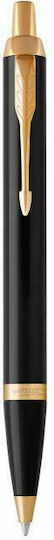 Parker IM Duo Pen Set Ballpoint Medium with Fountain Pen Medium made of Steel Laque Black