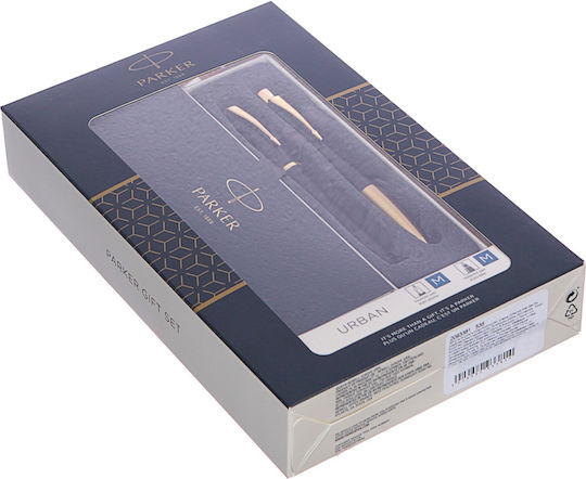 Parker Gift Box Pen Set Ballpoint With Quill Muted Black G.C. (Miscellaneous Designs) (In A Paper Cassette)