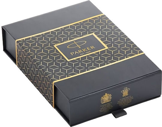 Parker I.M Pen Set Rollerball made of Steel Silver in a case (in a paper cassette)