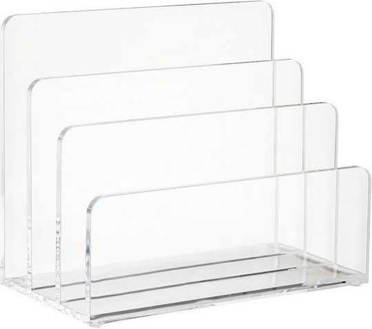 Kunststoff Briefhalter in Transparent Farbe 1Stück 17.5x10x14cm