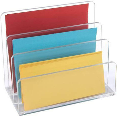 Kunststoff Briefhalter in Transparent Farbe 1Stück 17.5x10x14cm