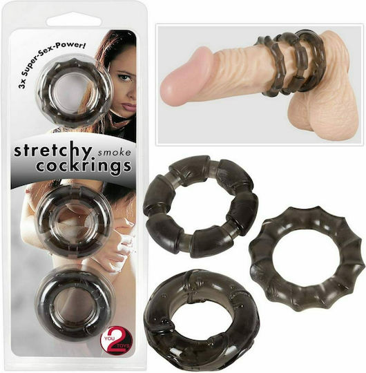 You2Toys Σετ Δαχτυλίδια Πέους Smoke 3τμχ 05220740000