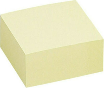 Groovy Post-it Notes Pad Cube 400 Sheets Yellow 7.6x7.6cm