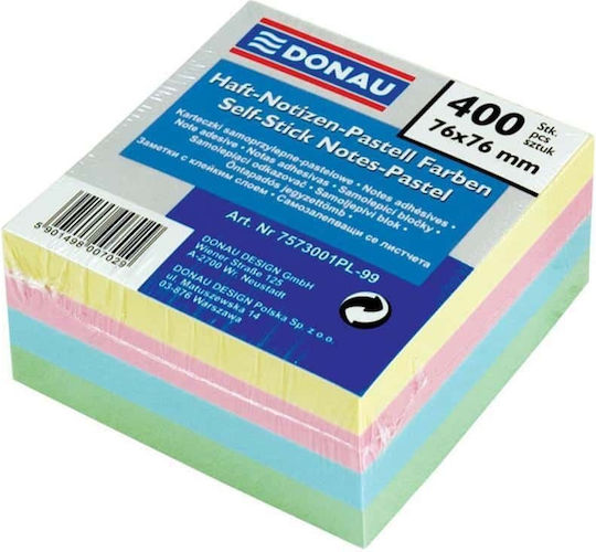 Donau Sticky Note Pads in Cube 400 Sheets 7.6x7.6pcs