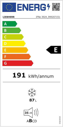 Liebherr IFNe 3924 Plus Eingebaut Aufrechter Gefrierschrank 87Es NoFrost