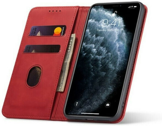 Bodycell PU Leather Brieftasche Synthetisches Leder Rot (Realme 9i)